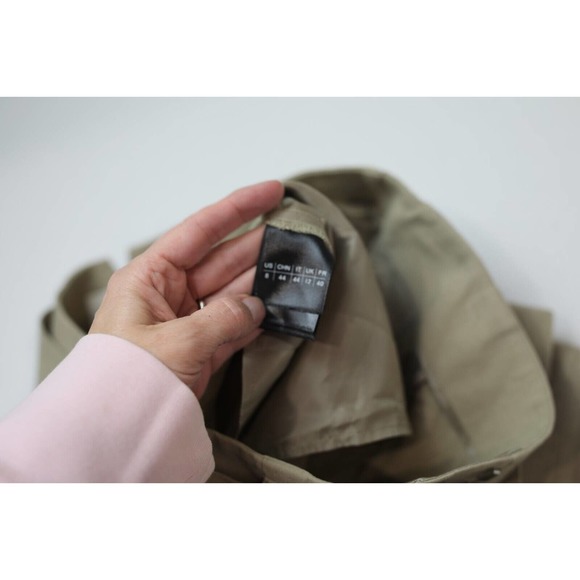 Lafayette 148 Pants Women 8 Paper Bag High Waist Belted Cargo Khaki‎ Boho Preppy - Picture 12 of 14